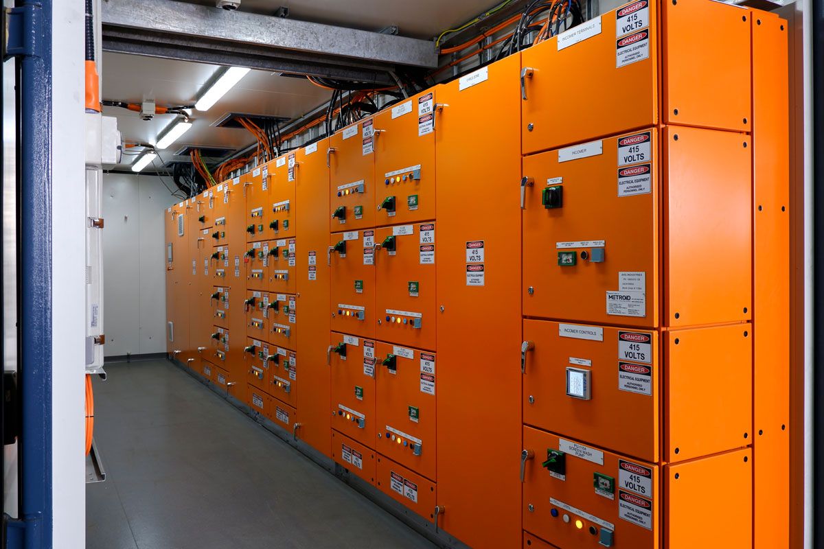 Metroid mining water treatment plant switchboard