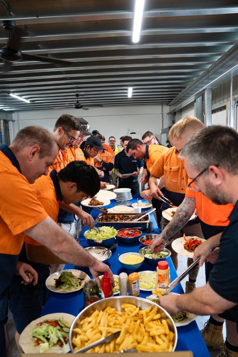 Monthly company lunch