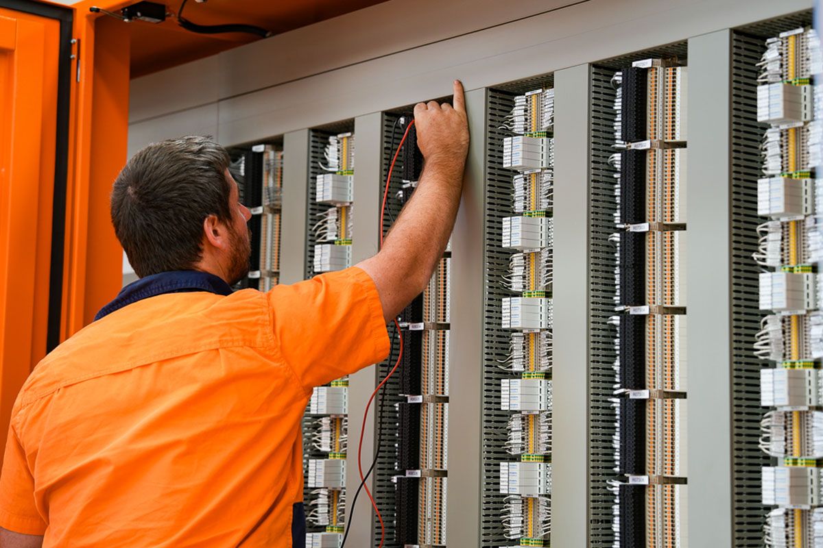 Switchboard wire testing for compliance