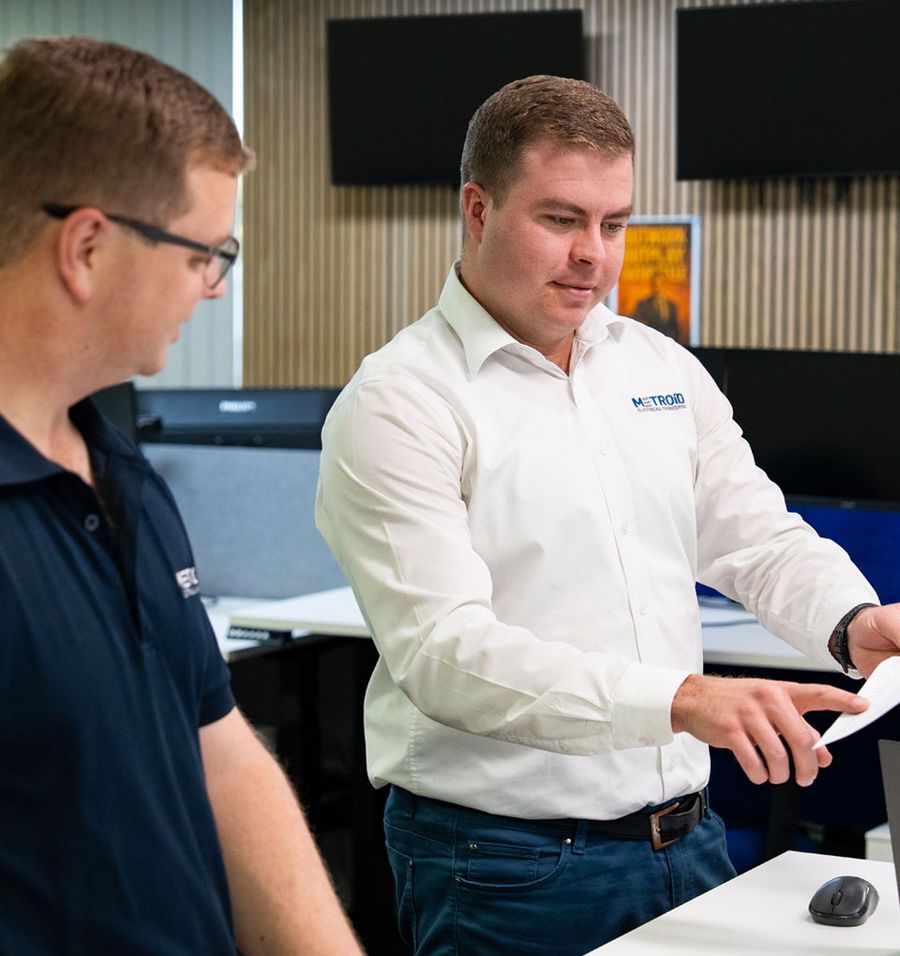 Sales team collaborating
