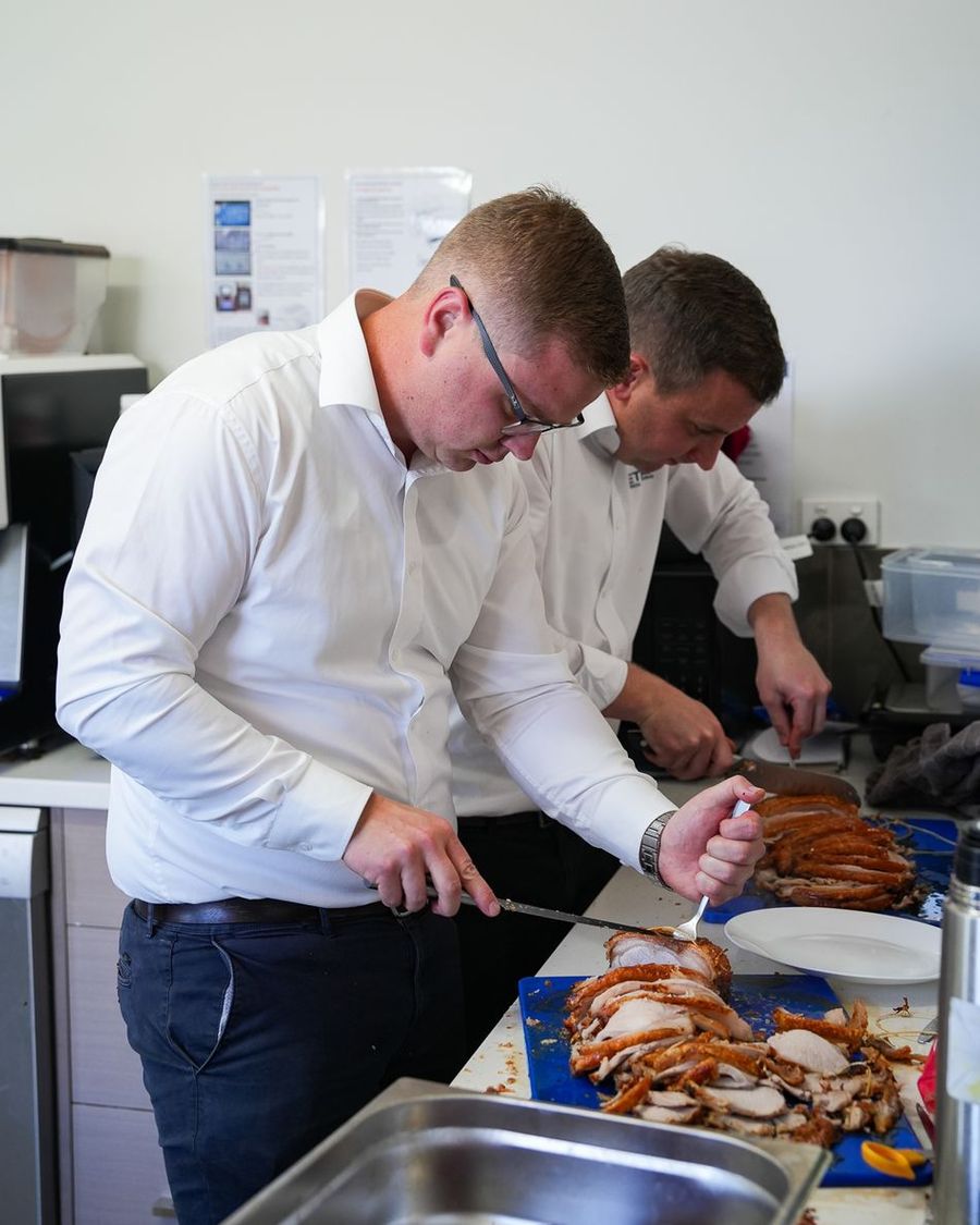 Leaders serving the team