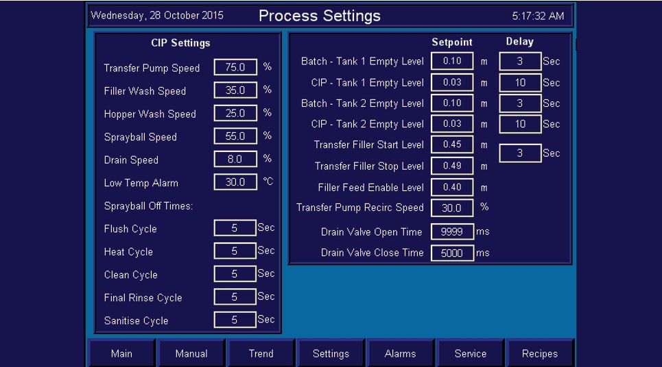 Setting adjustment & calibration