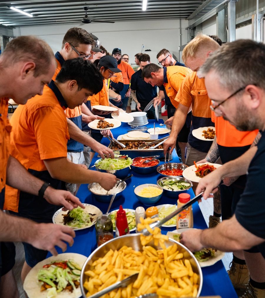 Monthly company lunch