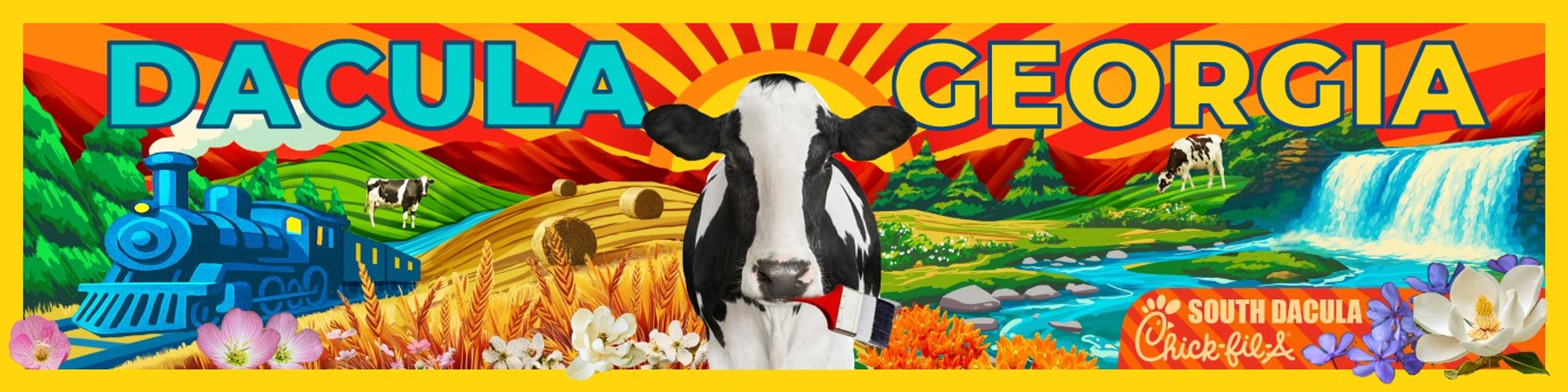 Chik-Fil-A Mural in Dacula, GA