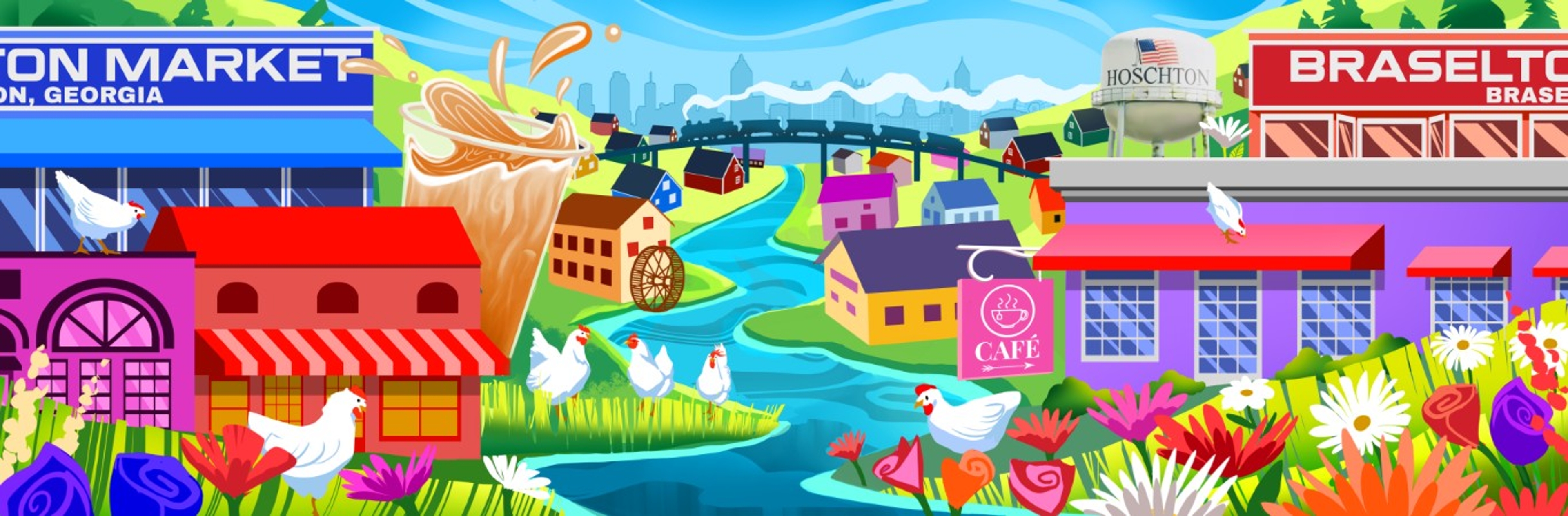 Kroger Mural in Hoschton, GA