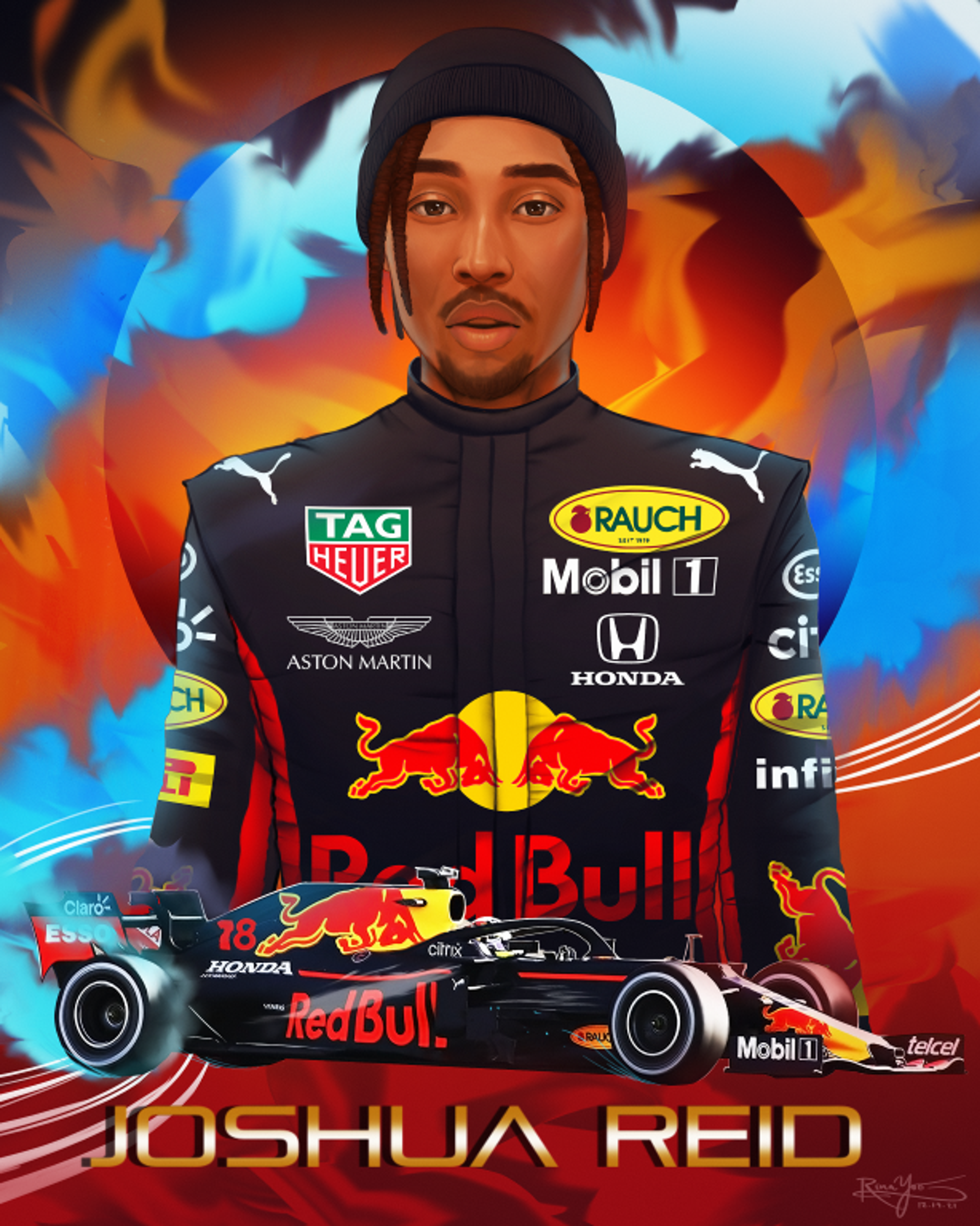Racecar Portrait