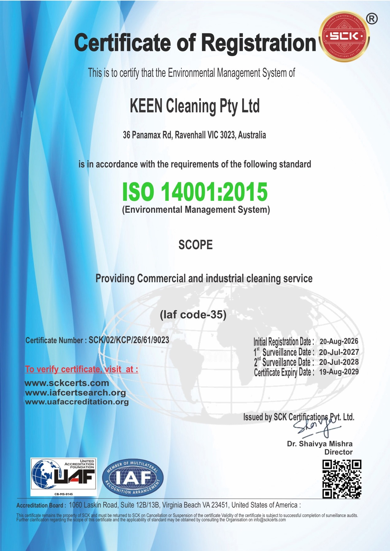 ISO 14001:2015 · Environmental Management System
