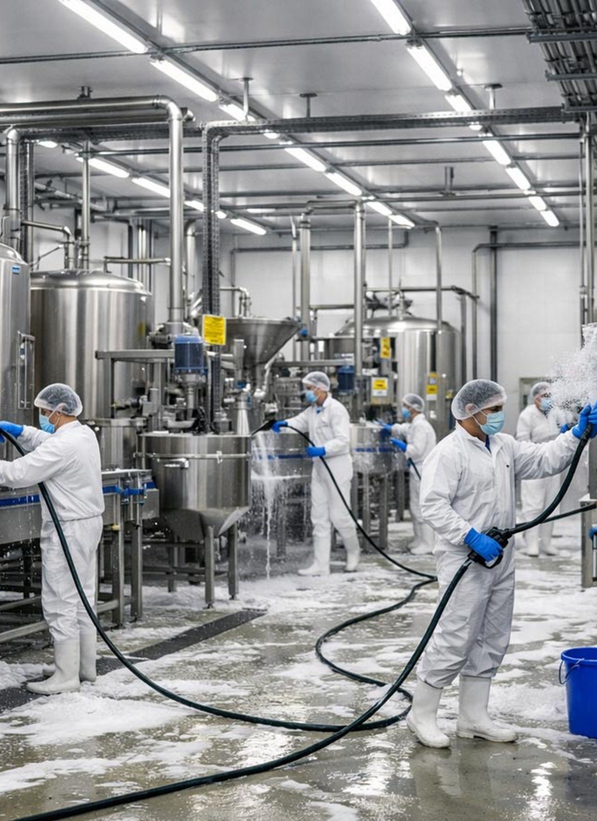 Abattoir sanitation and washdown