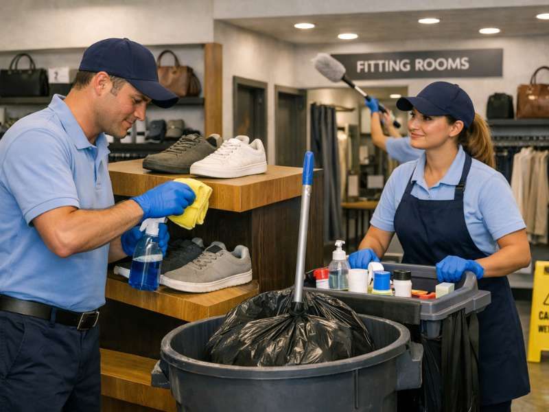 Modern retail store ready to welcome customers