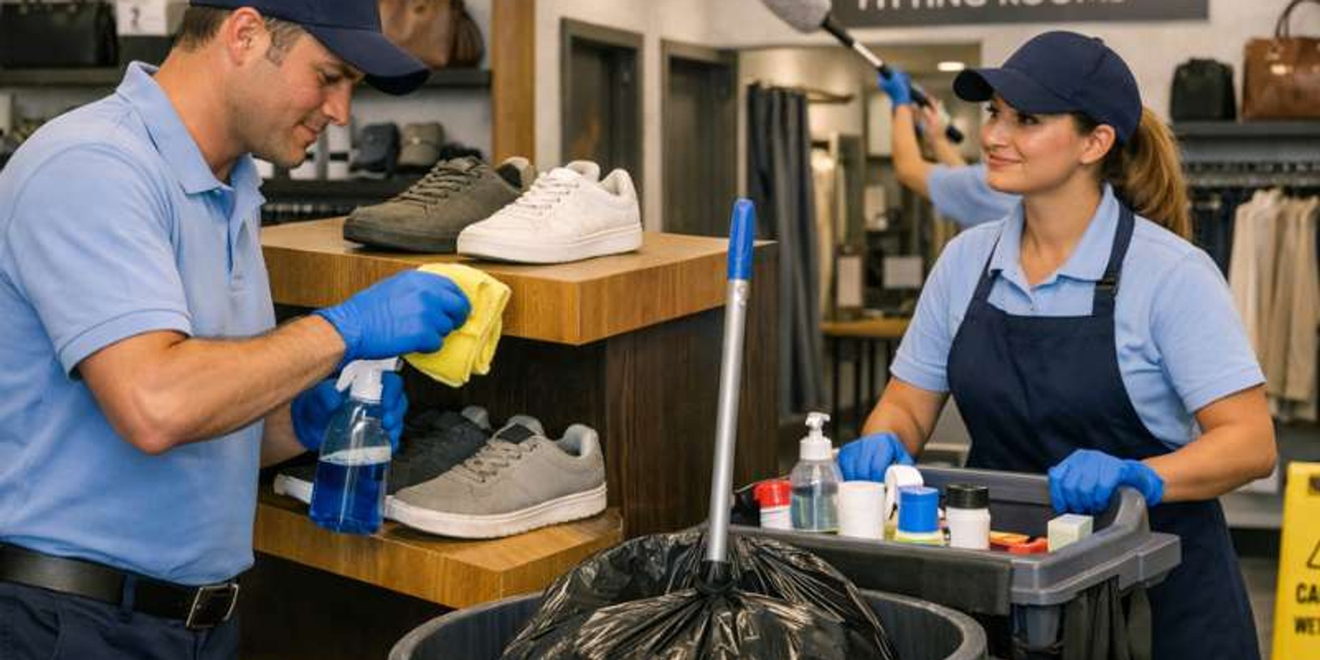 Modern retail store ready to welcome customers