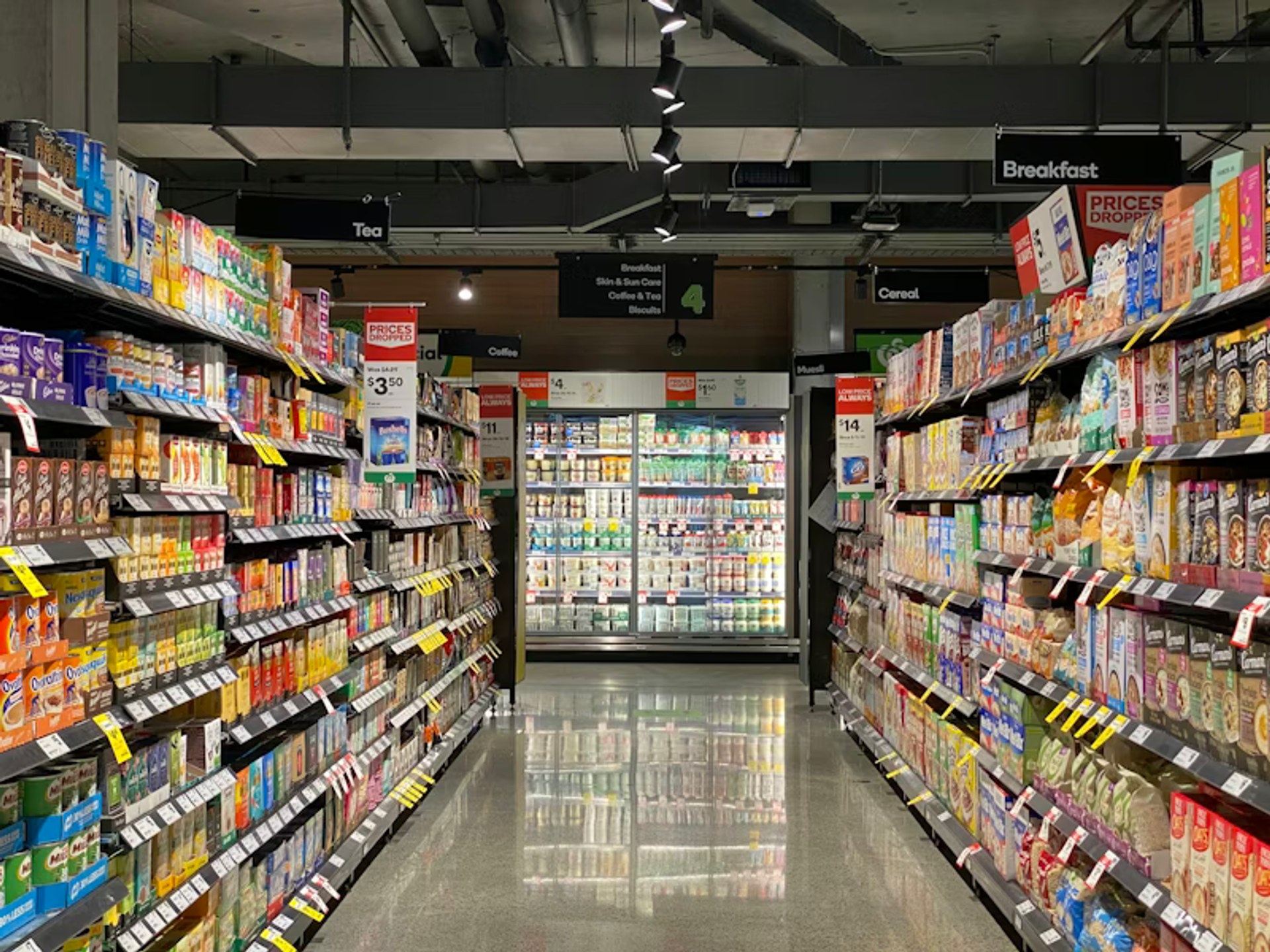 Clean retail store interior ready for customers