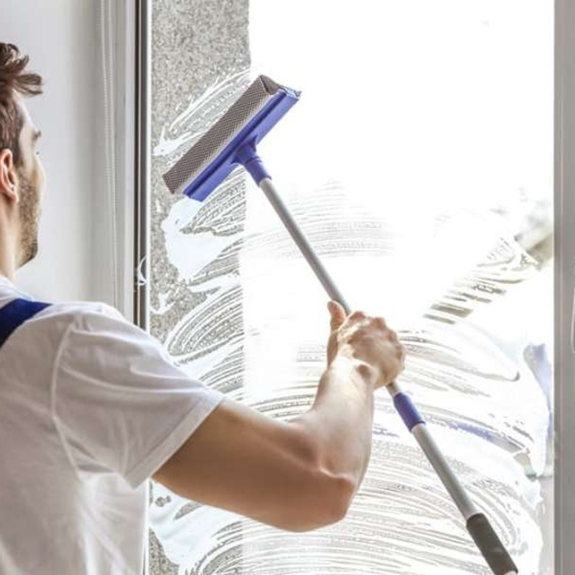 Sparkling clean windows of a modern building