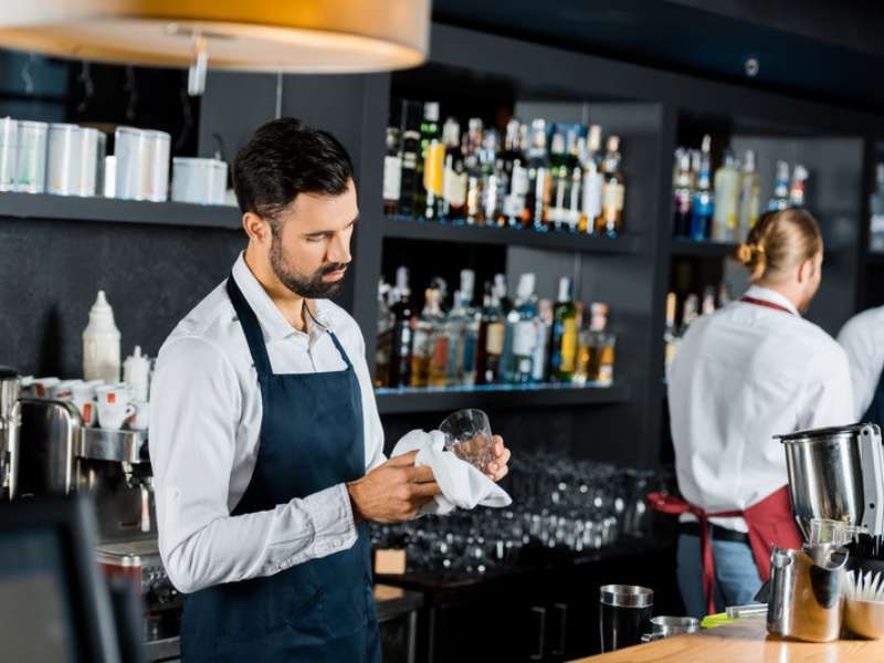 Commercial kitchen in a professional restaurant