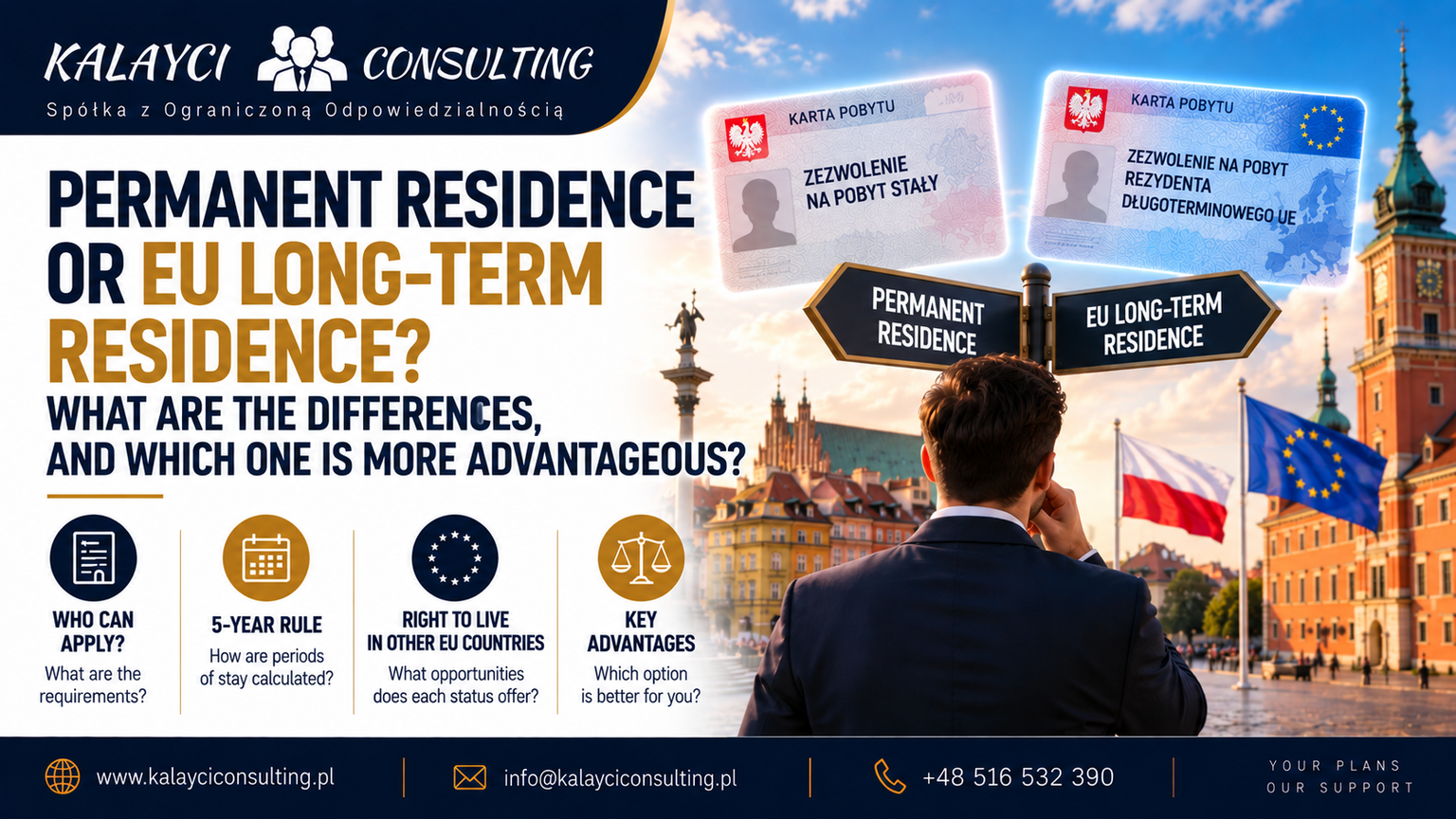 Permanent Residence or Long-Term EU Residence? What is the Difference Between Them, and Which is More Advantageous?
