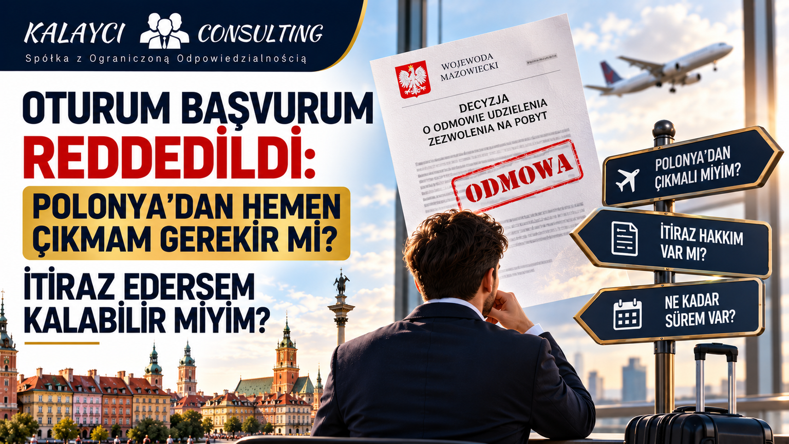 Oturum Başvurum Reddedildi: Polonya’dan Hemen Çıkmam Gerekir Mi? İtiraz Edersem Kalabilir Miyim?