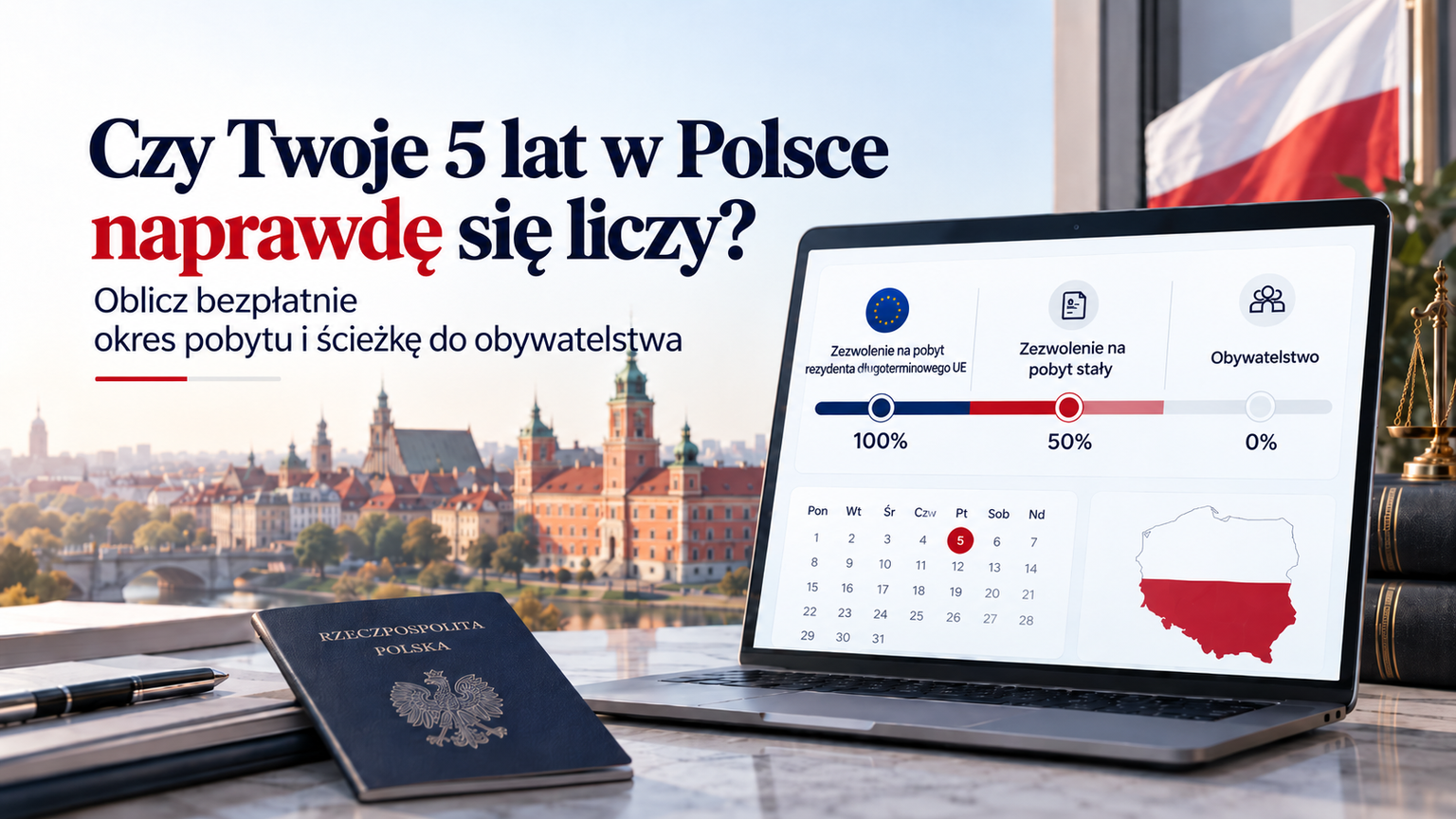 Kiedy upływa okres 5 lat w Polsce? Jak oblicza się okresy pobytu i obywatelstwa?