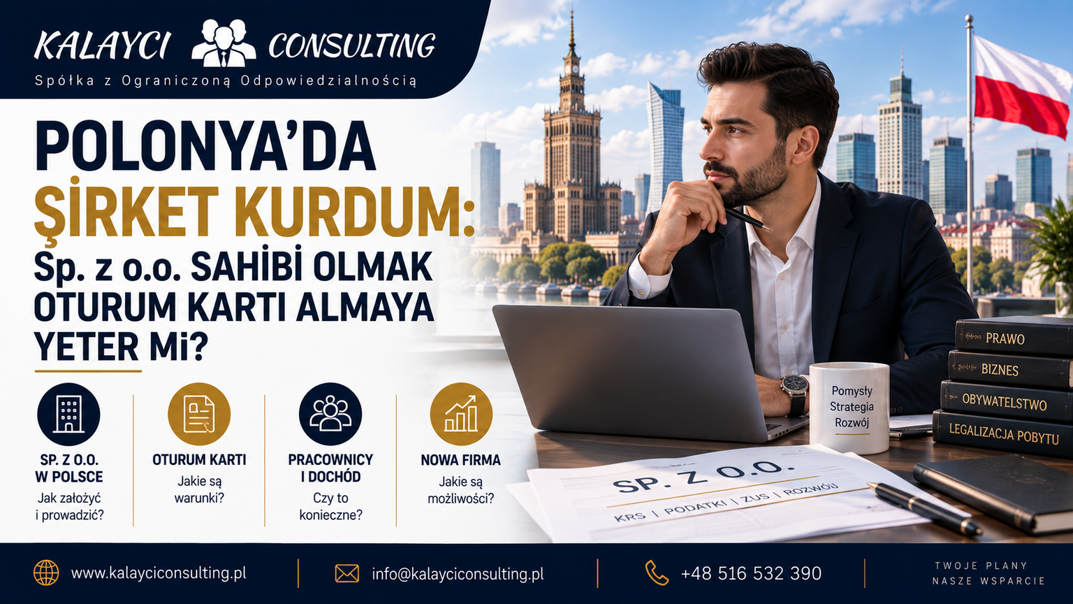 Polonya’da Şirket Kurdum: Sp. z o.o. Sahibi Olmak Oturum Kartı Almaya Yeter Mi?