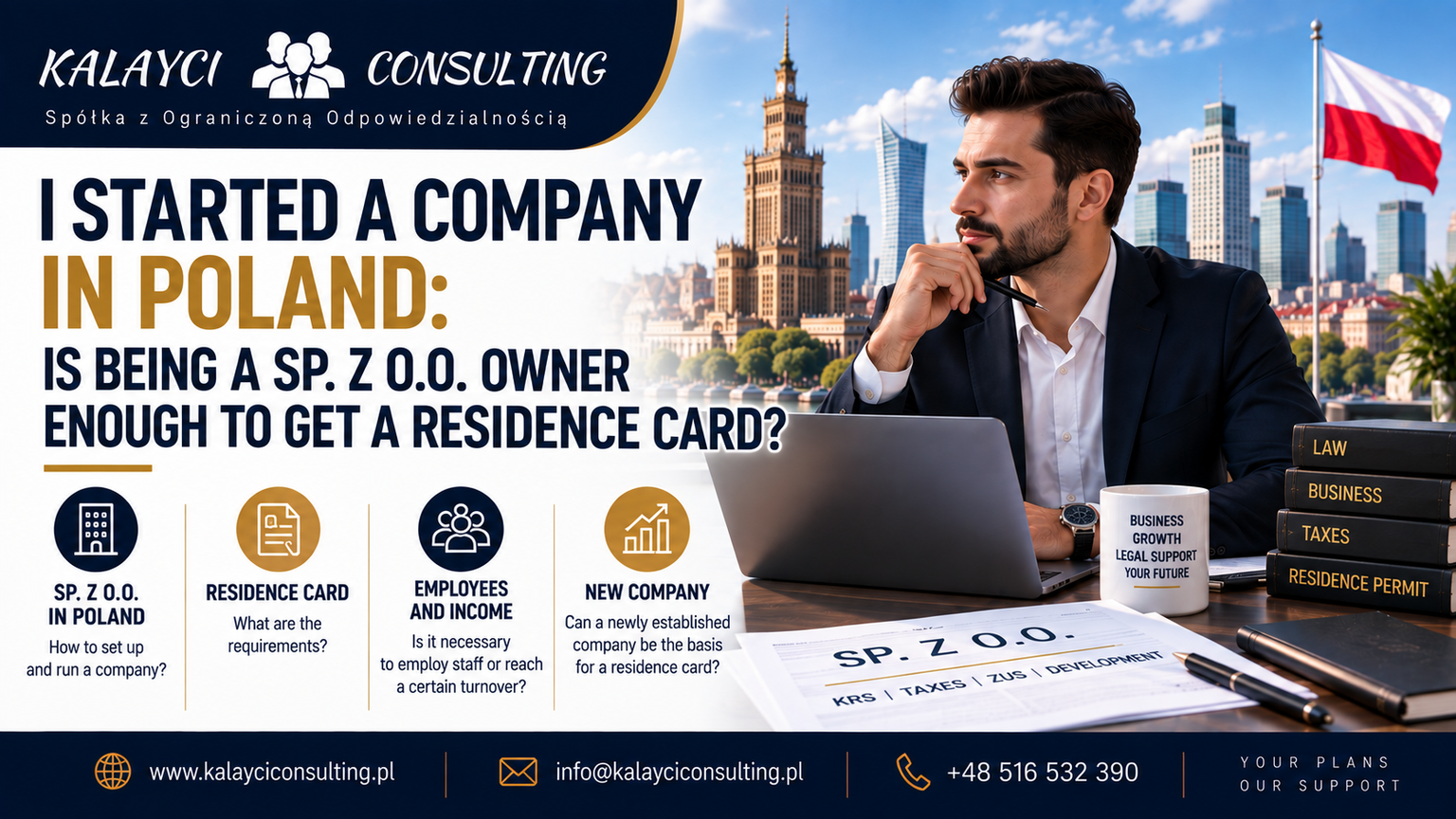 I’ve Set Up a Company in Poland: Is Owning a Sp. z o.o. Sufficient to Obtain a Residence Permit?
