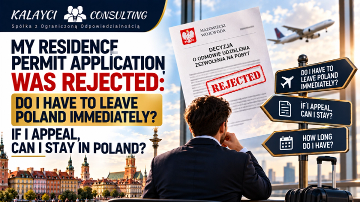 My Residence Application Has Been Rejected: Do I Have to Leave Poland Immediately? Can I Stay If I Appeal?