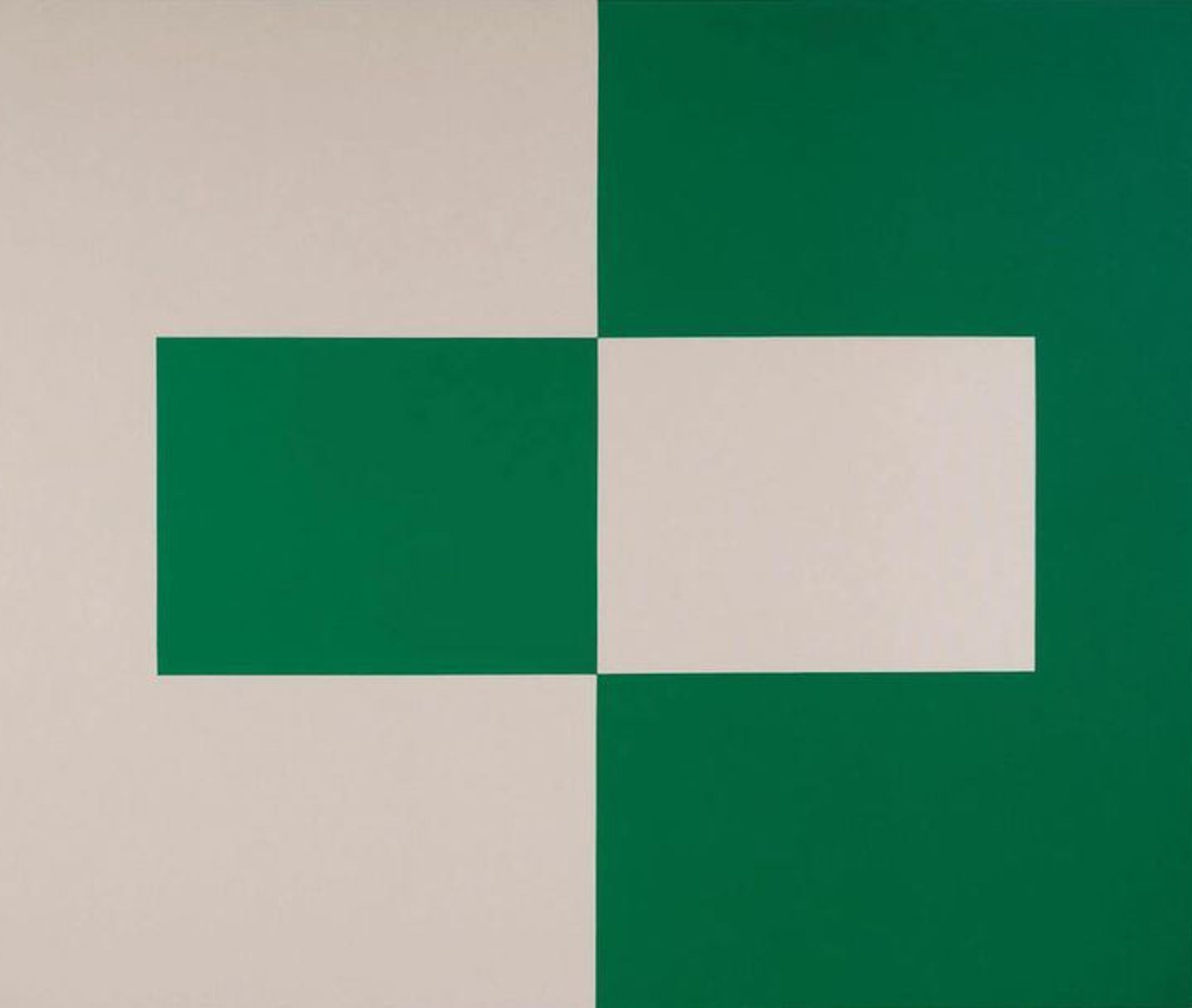 Composición de rectángulos verdes y claros.