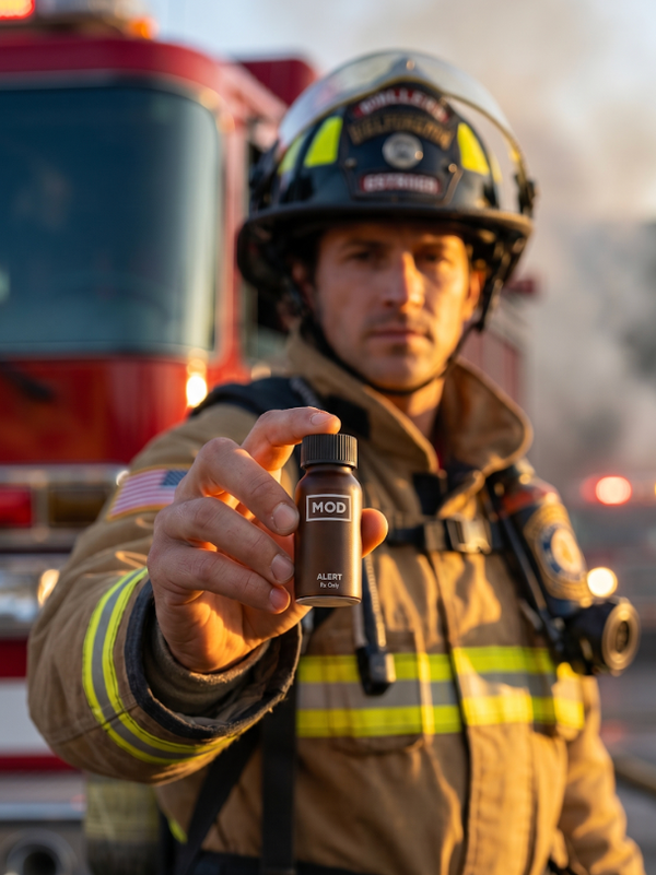 firefighter holding MOD