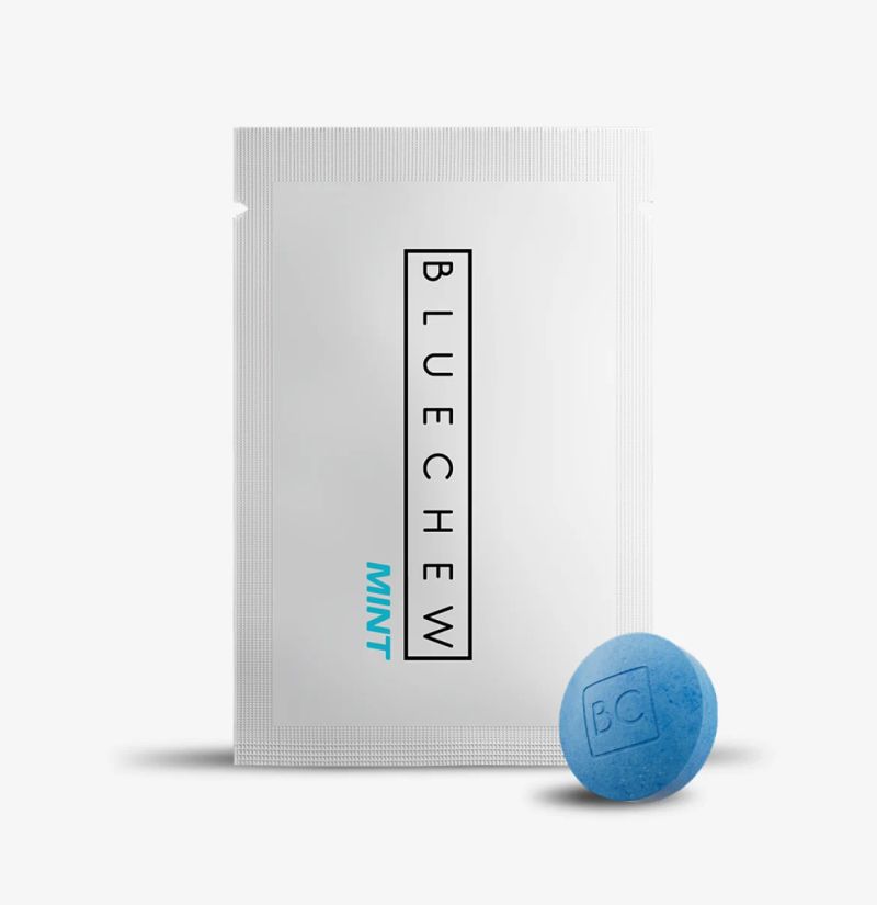 BlueChew VAR has a freshing minty flavor, perfect for date night