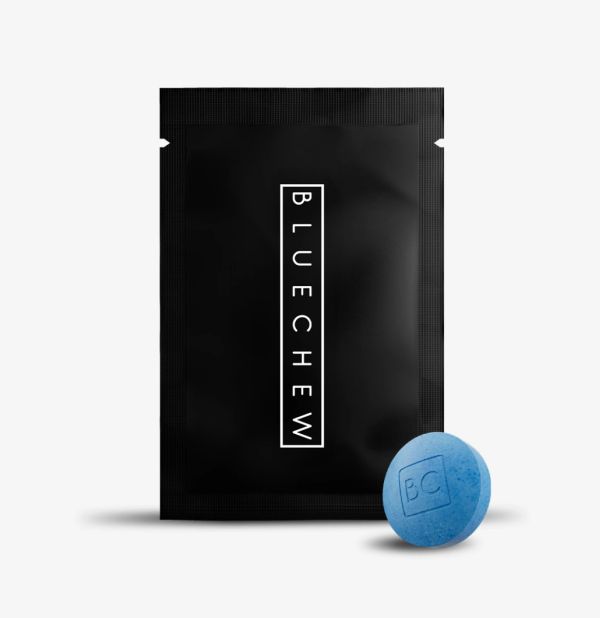 bluechew sildenafil black pouch with blue tablet
