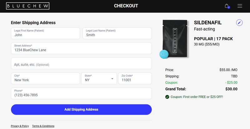 coupon code bluechew