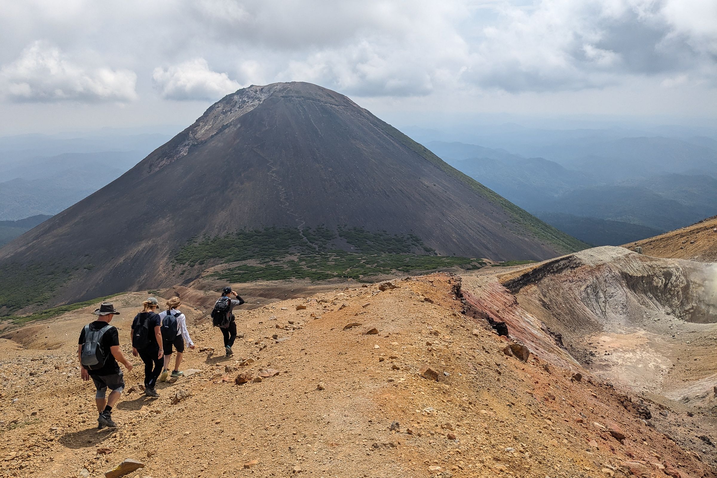 A view of Mt. Akan-Fuji from the Mt. Meakan trail.