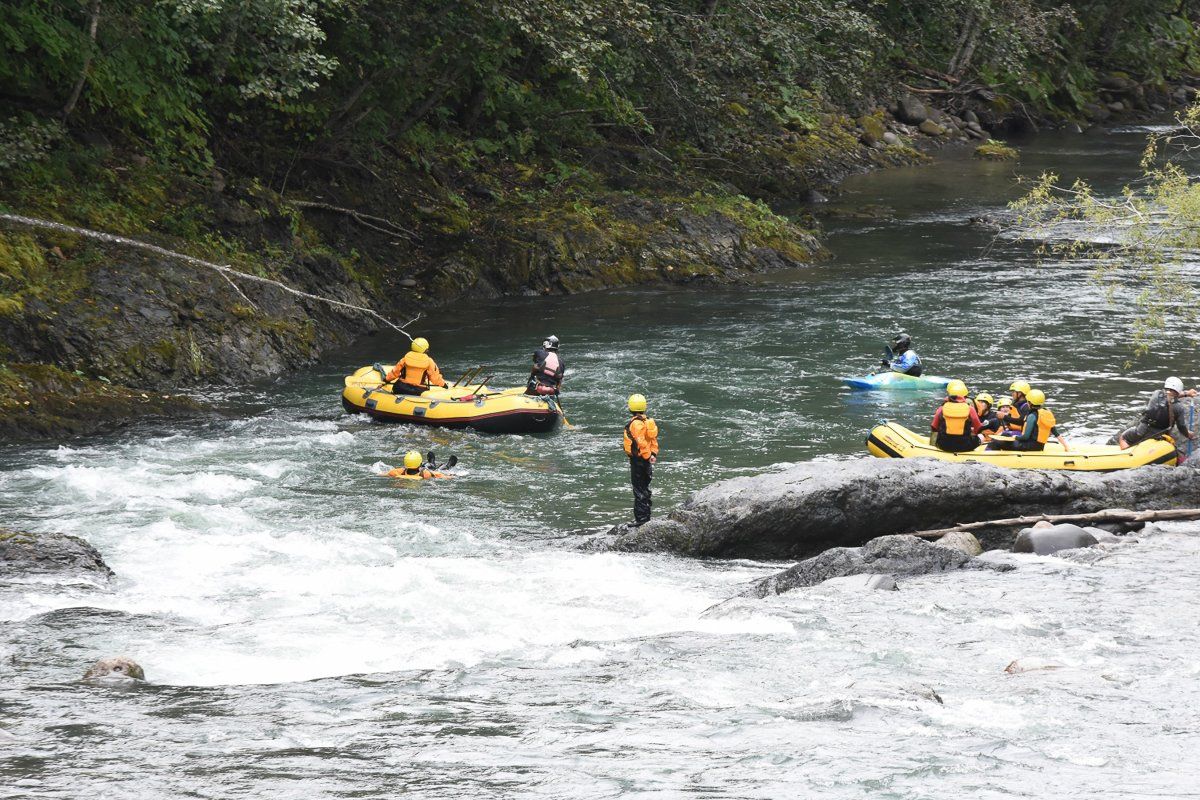 Floating down in a quiet section