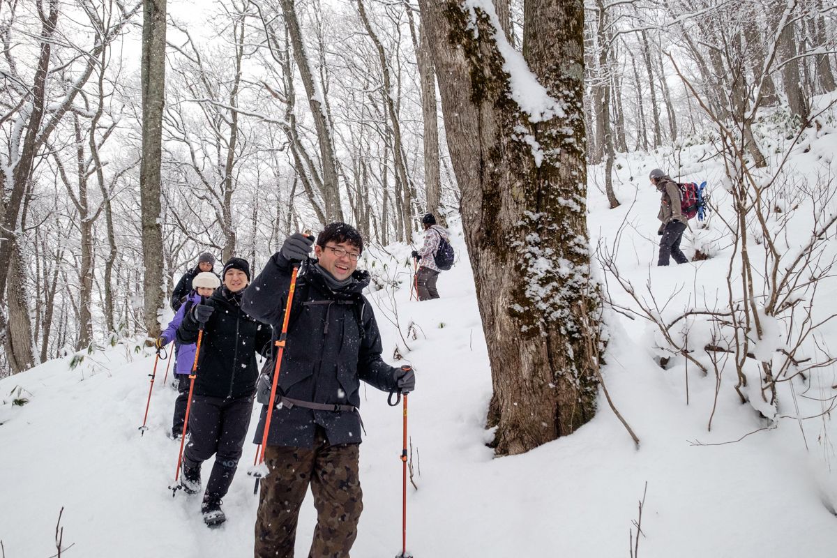 Hiking down Mt Arashiyama