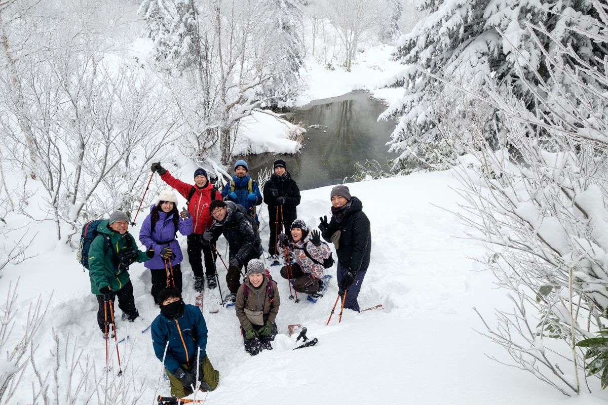 Group photo at Kamonuma