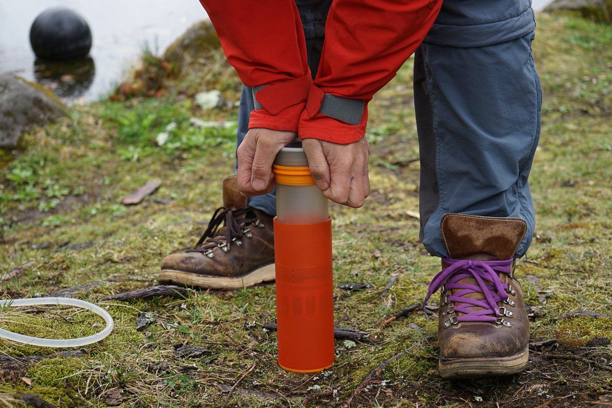 Filtered water bottle