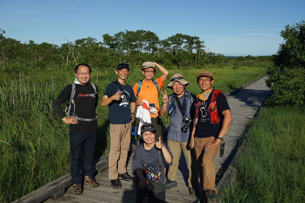 Adventure Hokkaido group at the Kushiro wetlands in Eastern Hokkaido