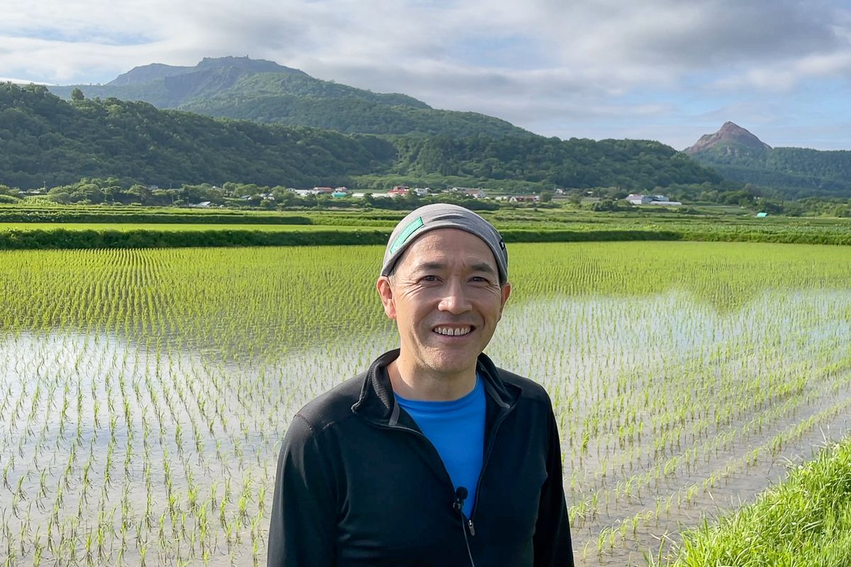 Adventure Hokkaido Guide Dai in the Hokkaido countryside