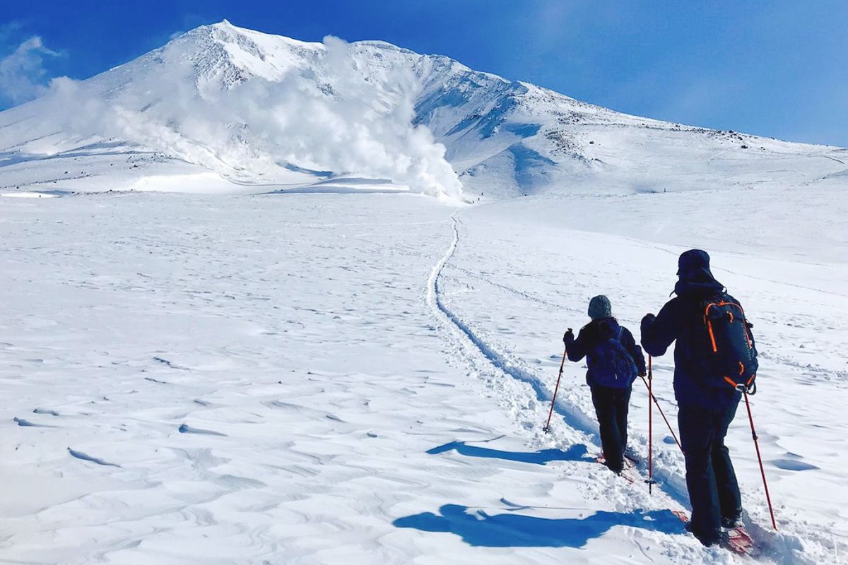 Snowshoeing tour on Mt Asahidake in Hokkaido