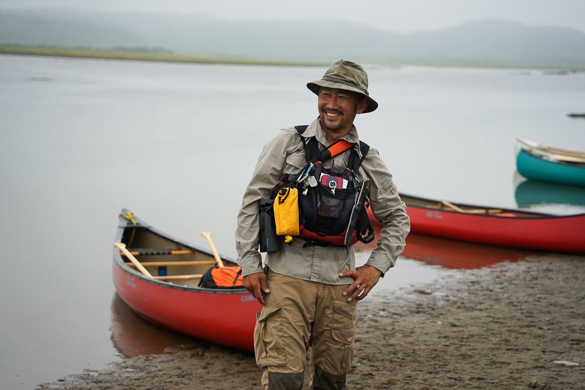 Kiritappu Shitsugen canoe guide Ashida san
