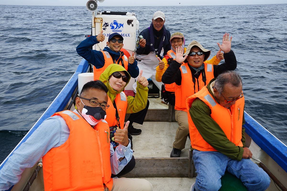 Adventure Hokkaido group on a Wildlife Cruise near the Shiretoko Peninsula