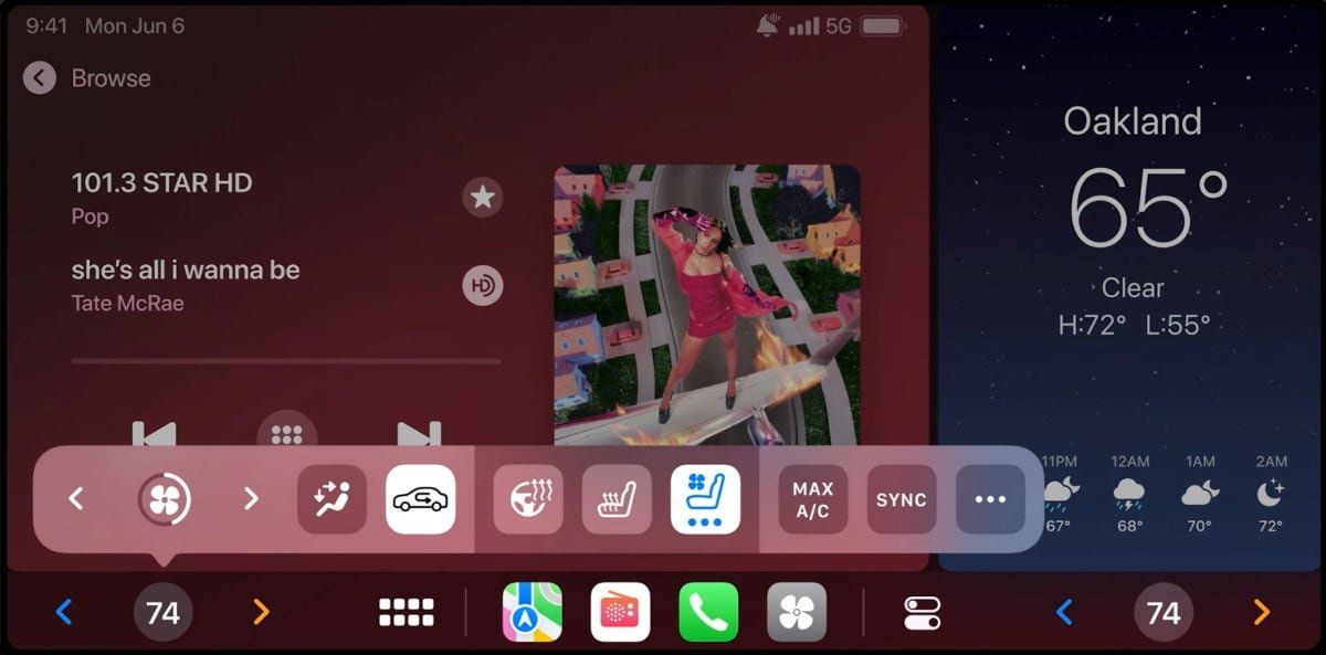 نماذج مبكرة لتجربة CarPlay في السيارات
