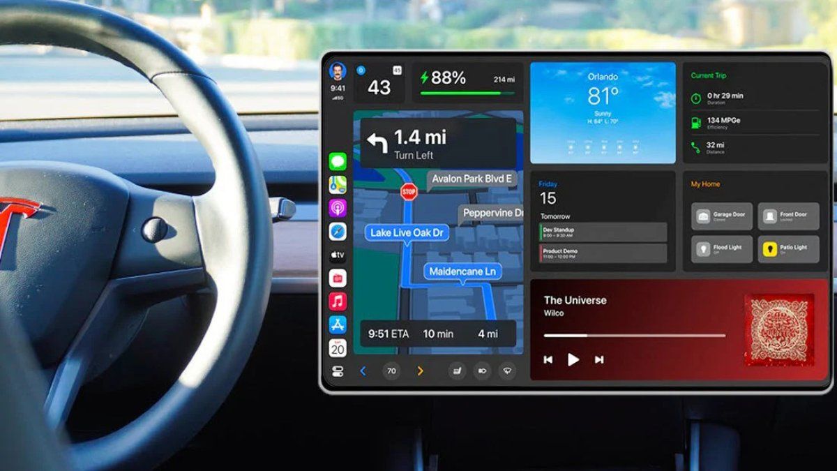 رغبة المستخدمين برؤية CarPlay في سيارات تسلا