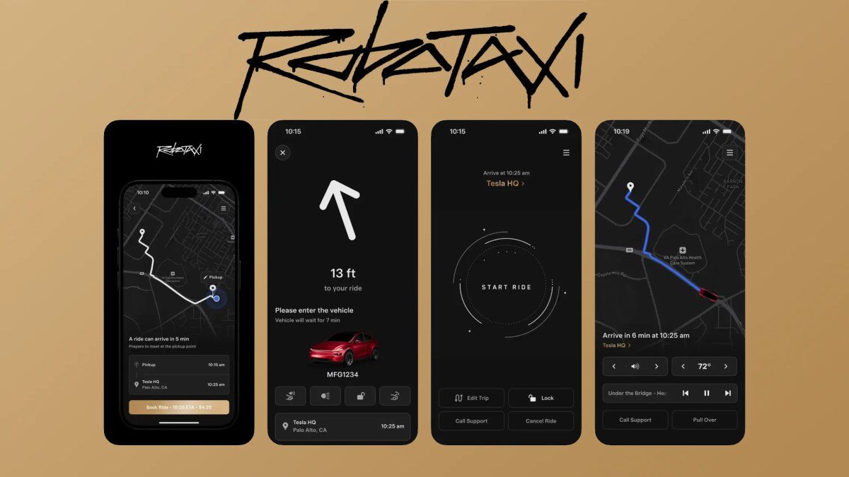 Tesla's Robotaxi app