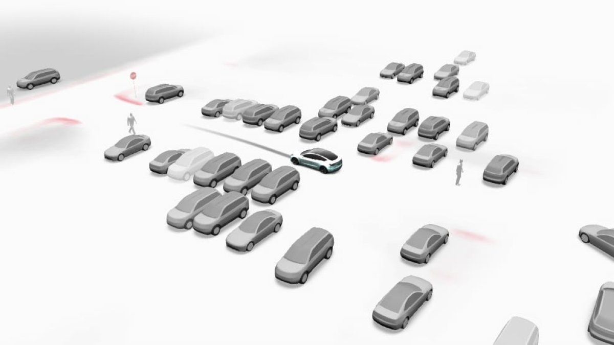 عرض بصري لواجهات وقدرات نظام FSD