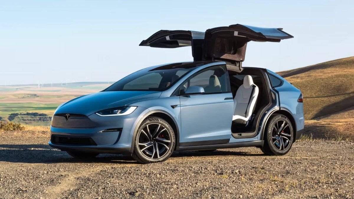 What a Glacier Blue Model X (usually) looks like