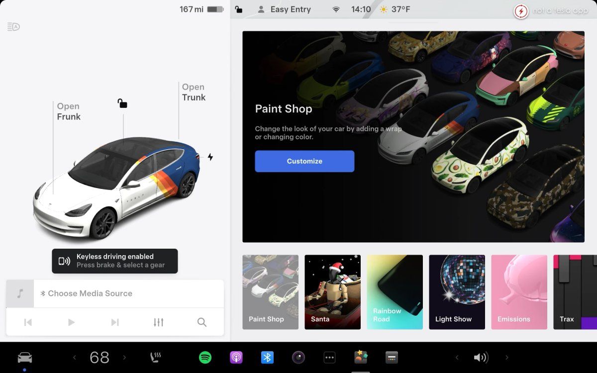 واجهة أداة Paint Shop لتخصيص اللوحات الرقمية