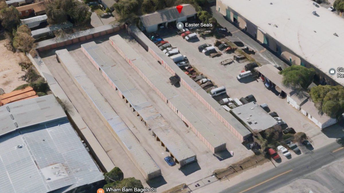 You can compare the area before (left) and after Tesla owned it (right).