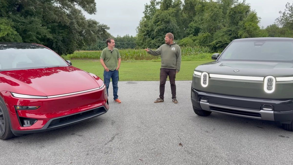 اختبار كفاءة الطاقة لـ Rivian R2 وTesla Model Y