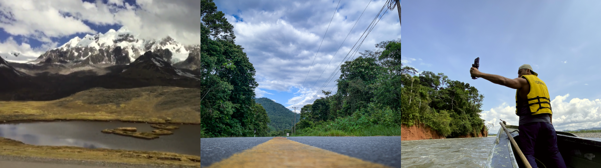 Routes from Cusco into the Manu Biosphere Reserve