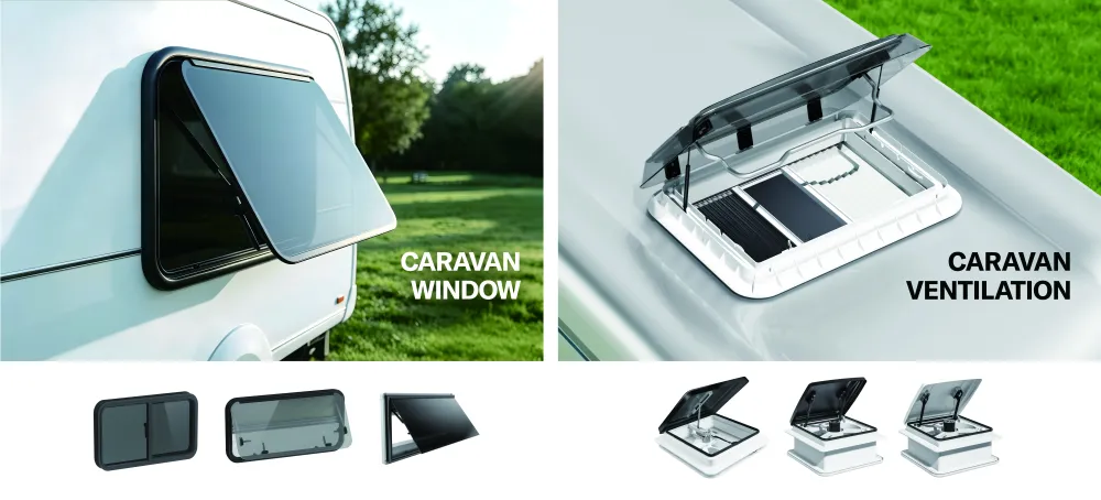 Product photo from a caravan exhibition