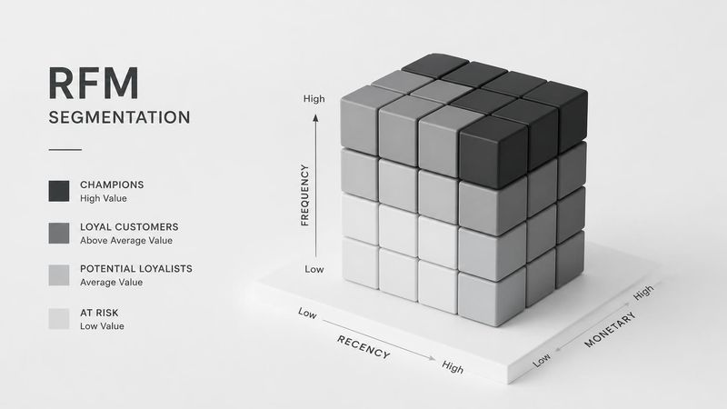 Unlock hyper-targeted marketing by segmenting your Shopify store based on Recency, Frequency, and Monetary value. Identify your true champions and rescue customers before they churn.