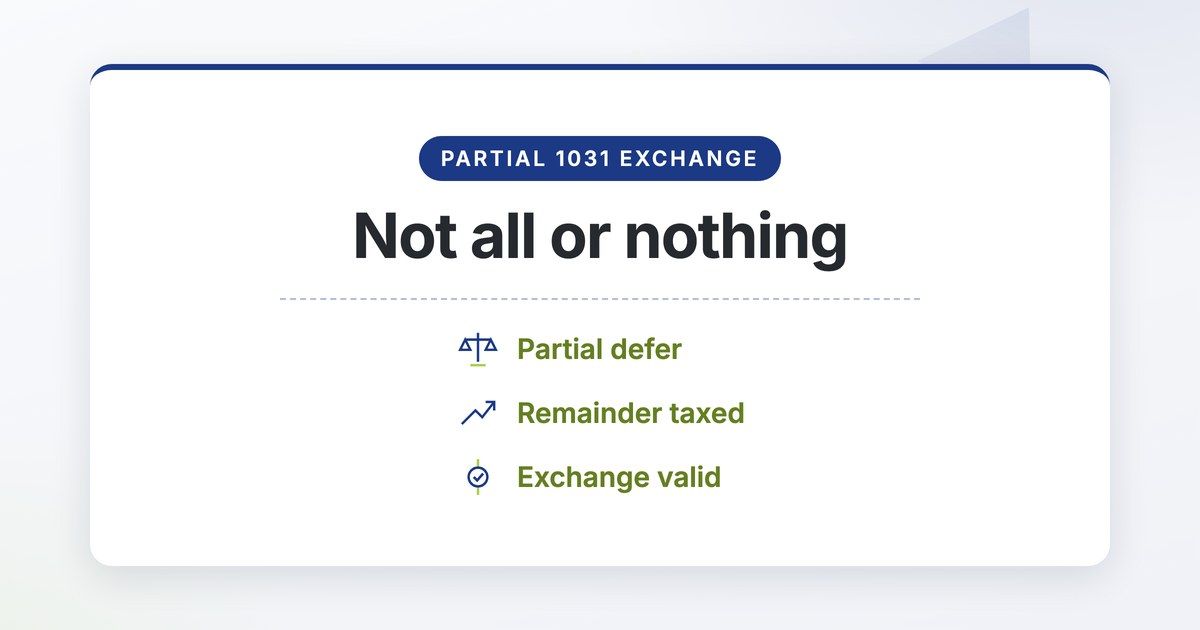 Partial 1031 Exchange And What Happens When You Cannot Reinvest Everything
